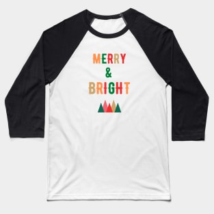 Merry & Bright ✨ Merry Christmas Baseball T-Shirt